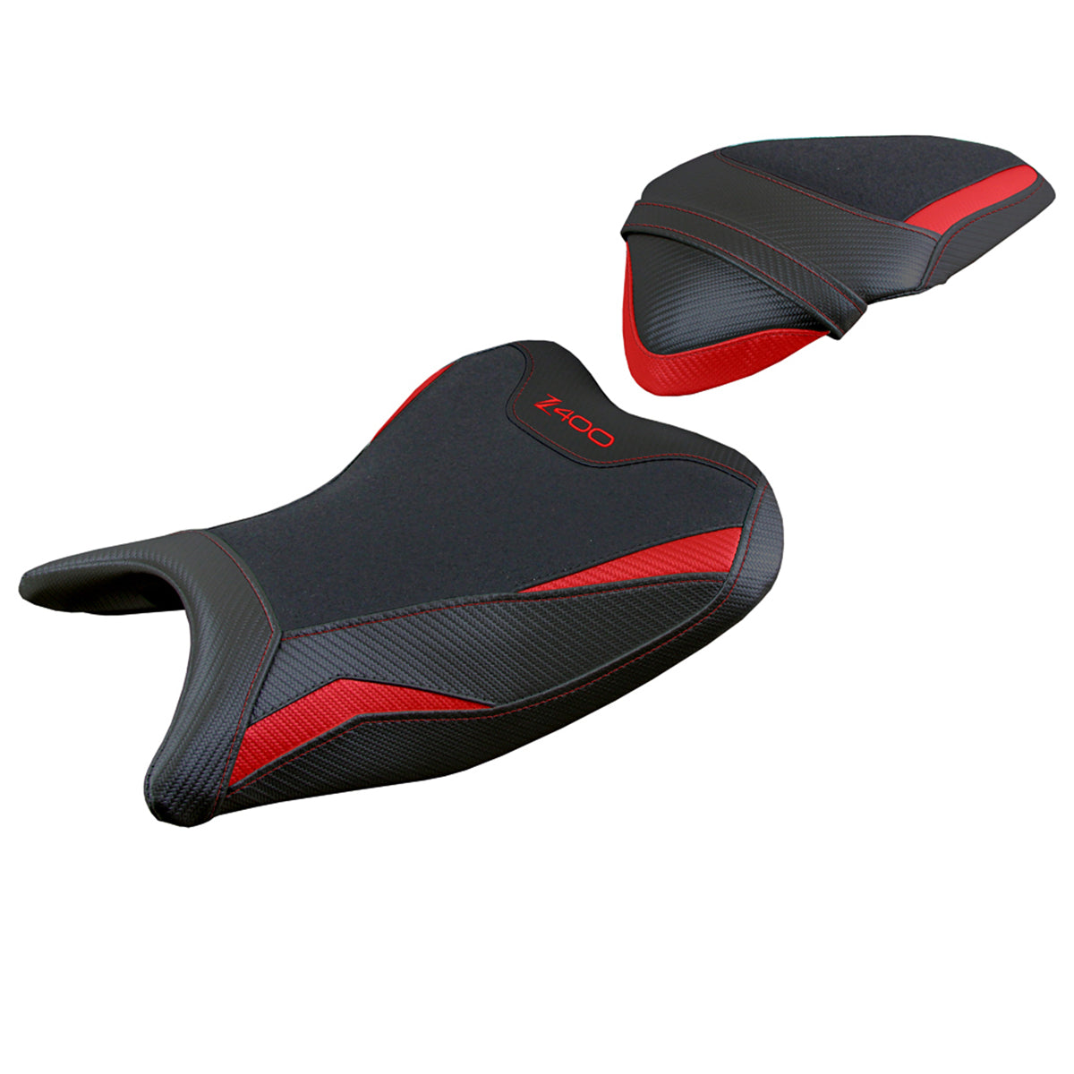 Kawasaki Z400 2018-2023 Seat Cover Tappezzeria Italia Ultragrip Red Black