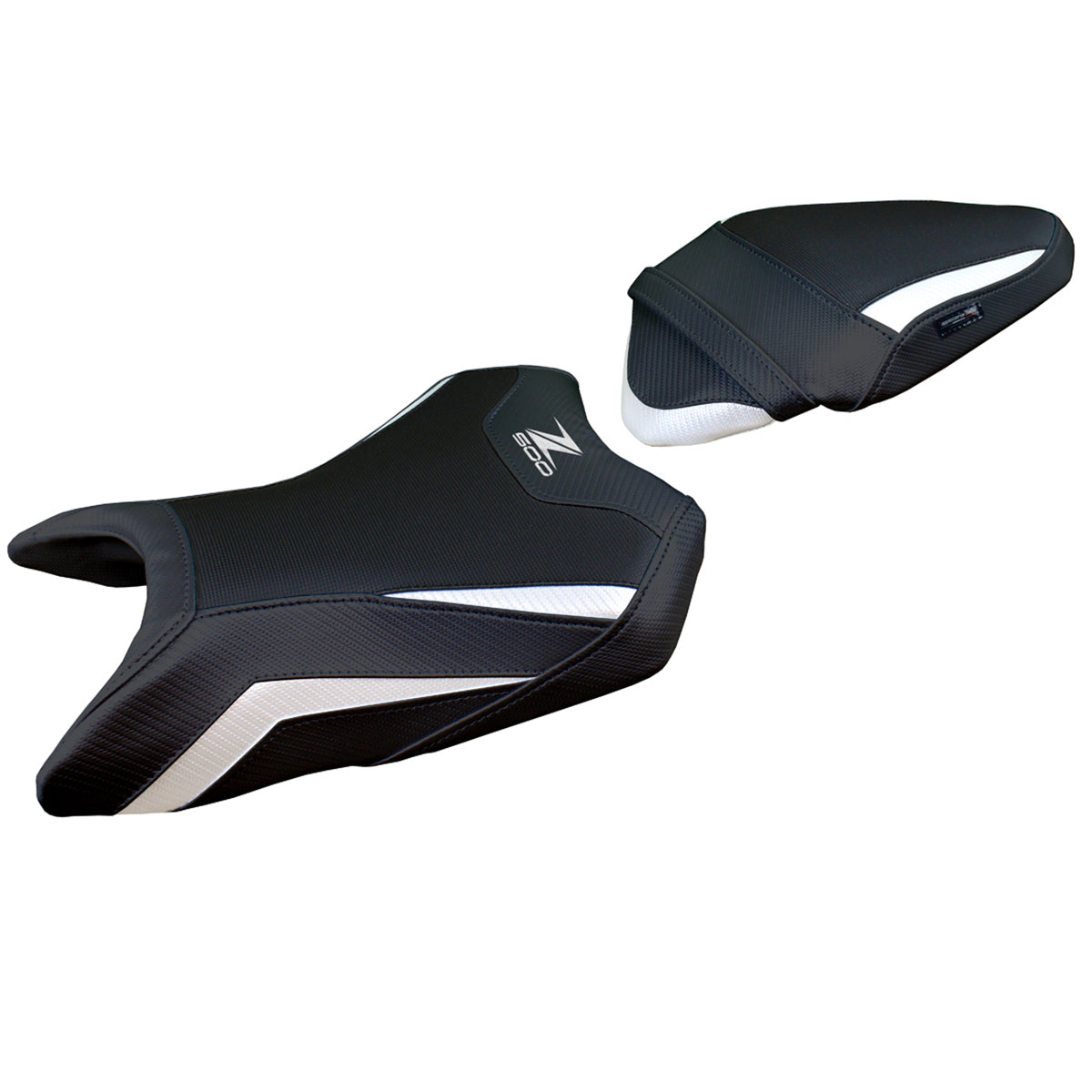 Kawasaki Z500 2024-2025 Seat Cover Tappezzeria Italia Comfort in White and Black