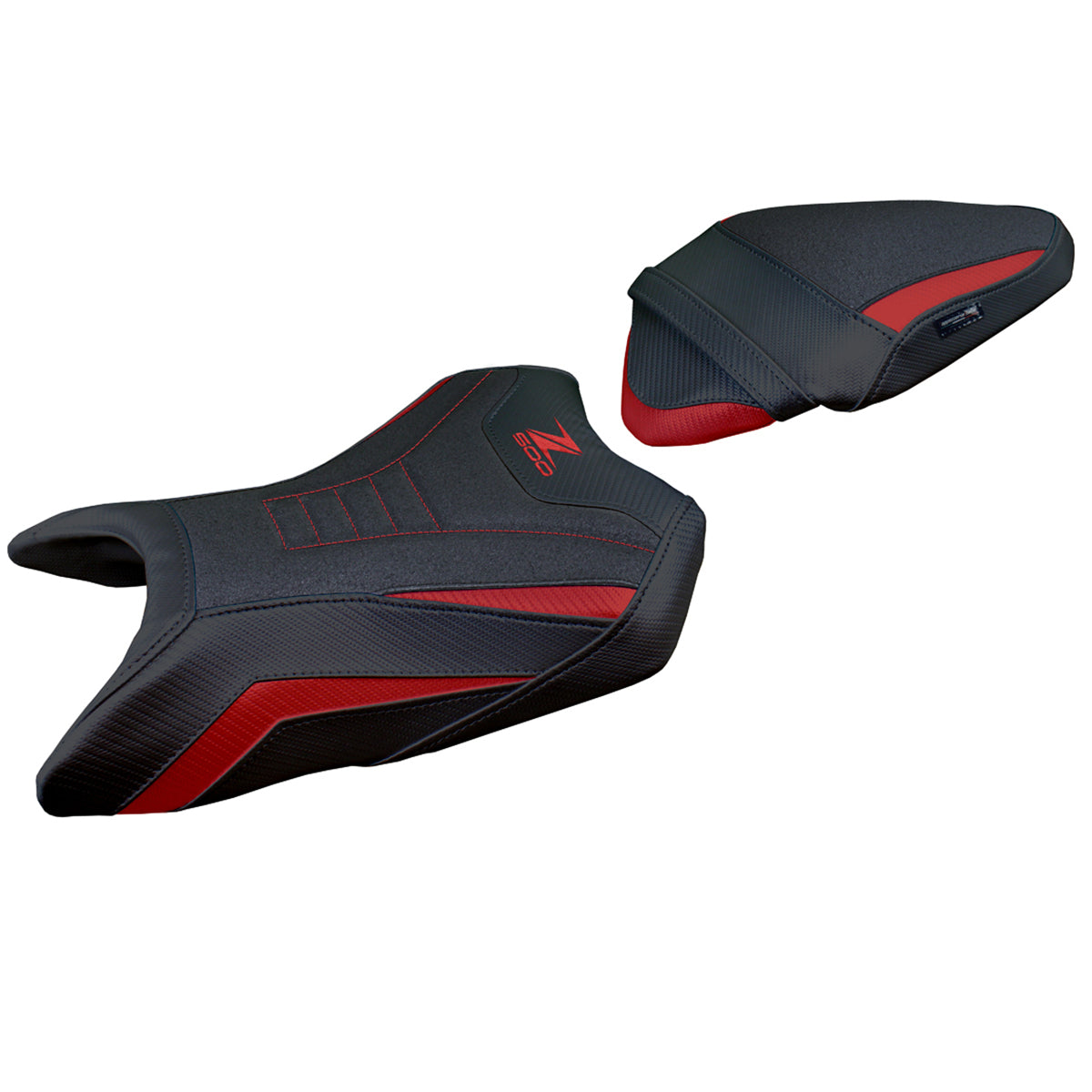 Kawasaki Z500 2024-2025 Seat Cover Tappezzeria Italia Ultragrip in Dark Red and Black