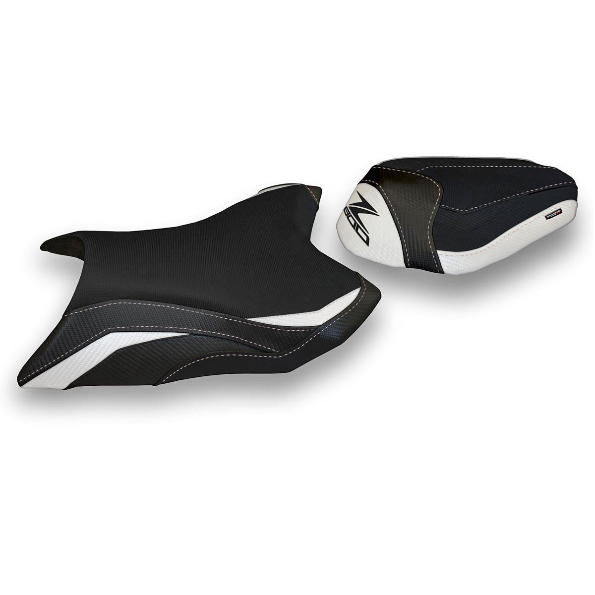 Kawasaki Z800 2013-2016 Seat Cover Tappezzeria Italia Comfort in White and Black