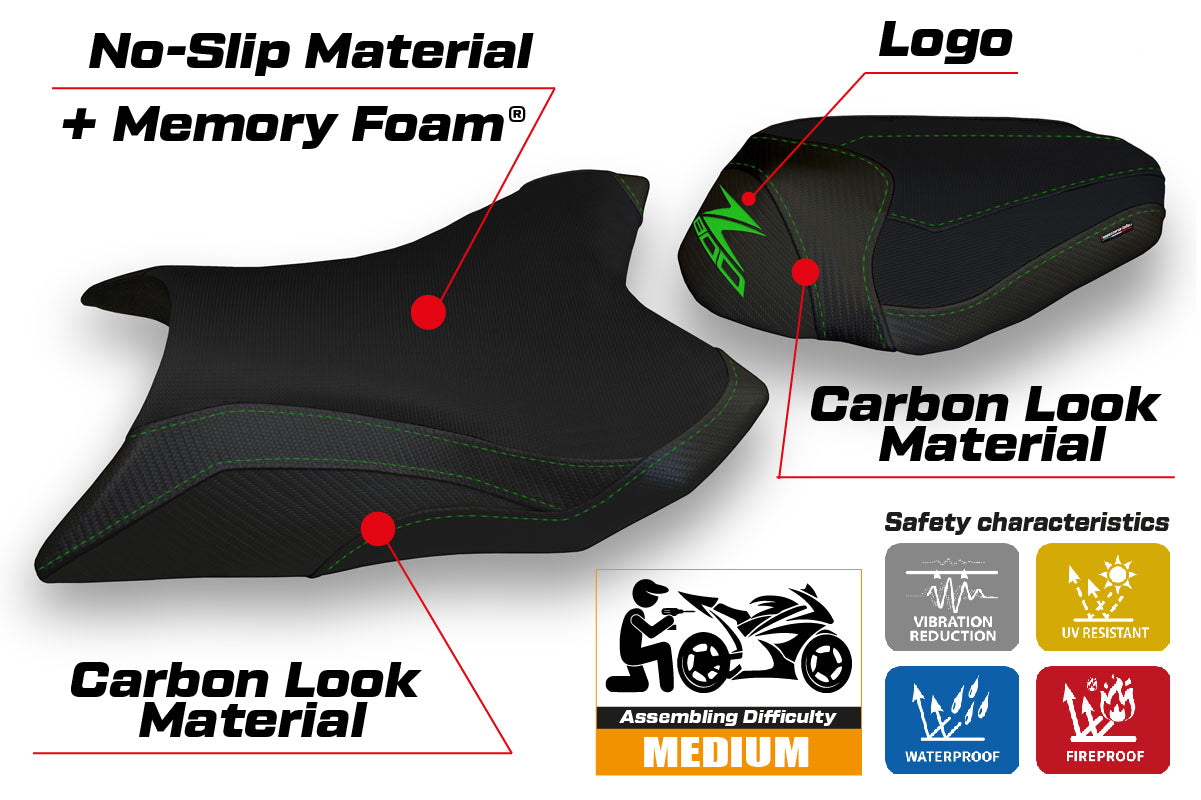 Kawasaki Z800 2013-2016 Seat Cover Tappezzeria Italia Comfort in Black