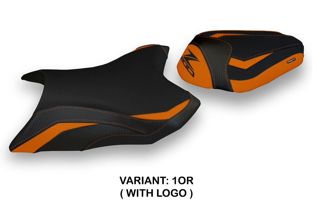 Kawasaki Z800 2013-2016 Seat Cover Tappezzeria Italia in Orange Black
