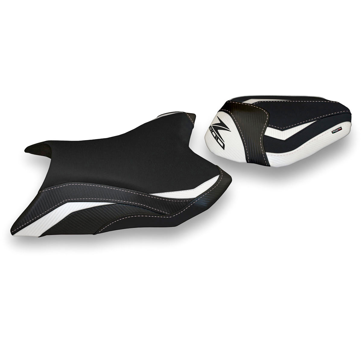 Kawasaki Z800 2013-2016 Seat Cover Tappezzeria Italia in White Black