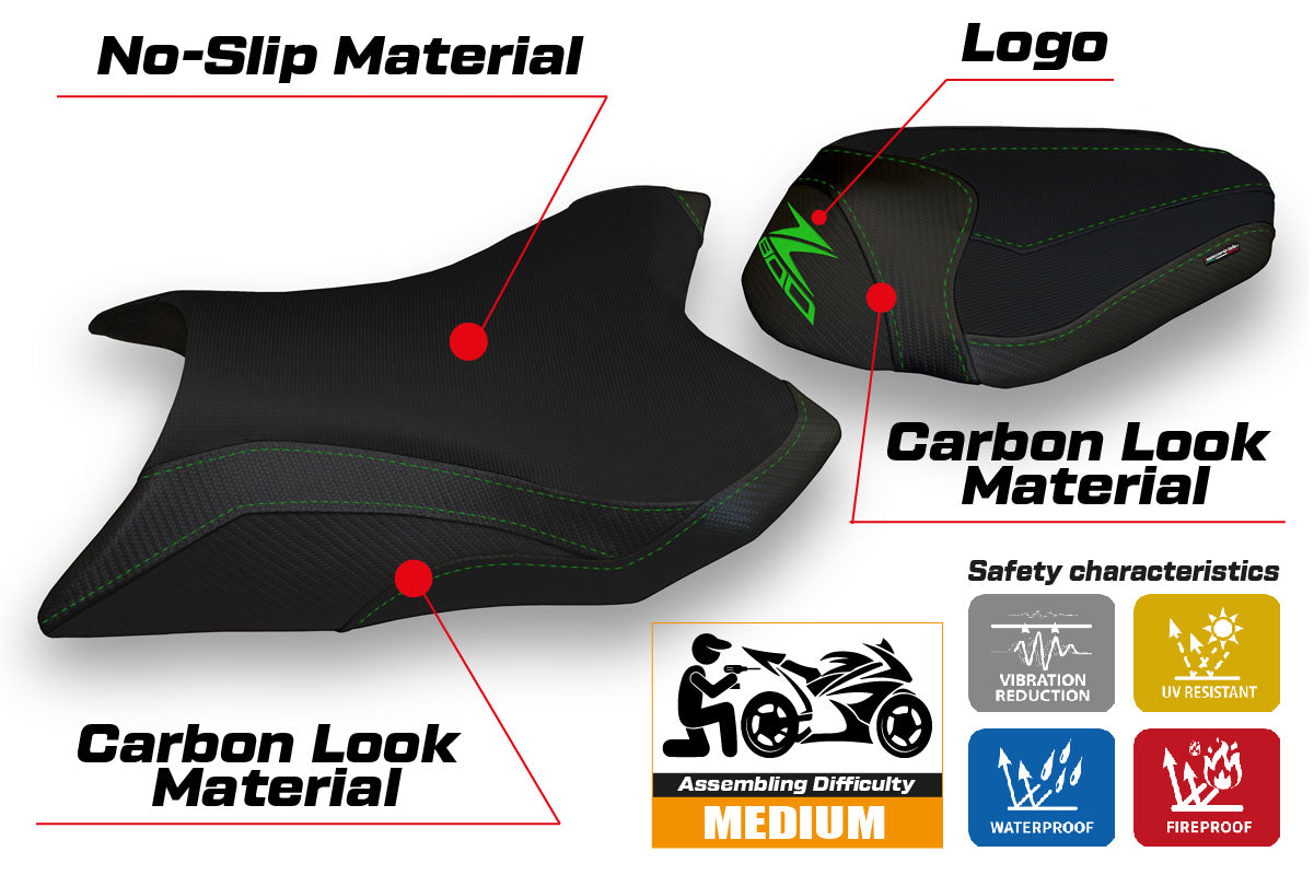 Kawasaki Z800 2013-2016 Seat Cover Tappezzeria Italia in Black