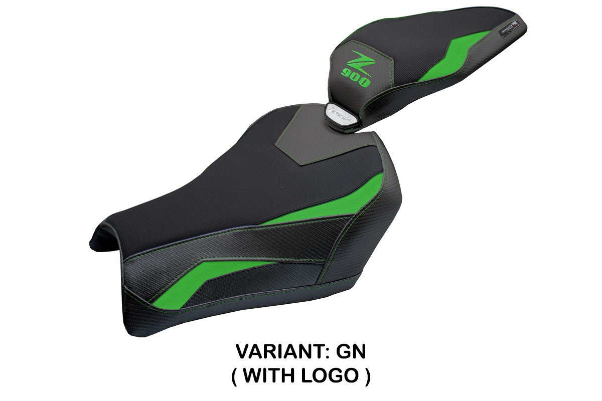 Kawasaki Z900 2025 Seat Cover Tappezzeria Green Black
