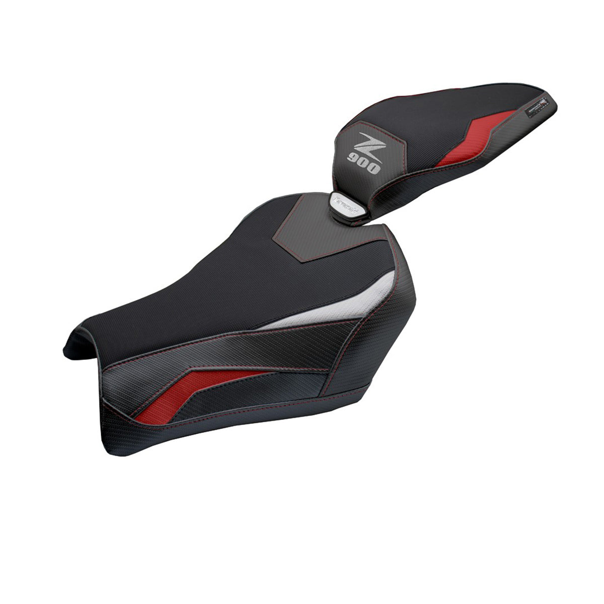 Kawasaki Z900 2025 Seat Cover Tappezzeria Red Silver Black