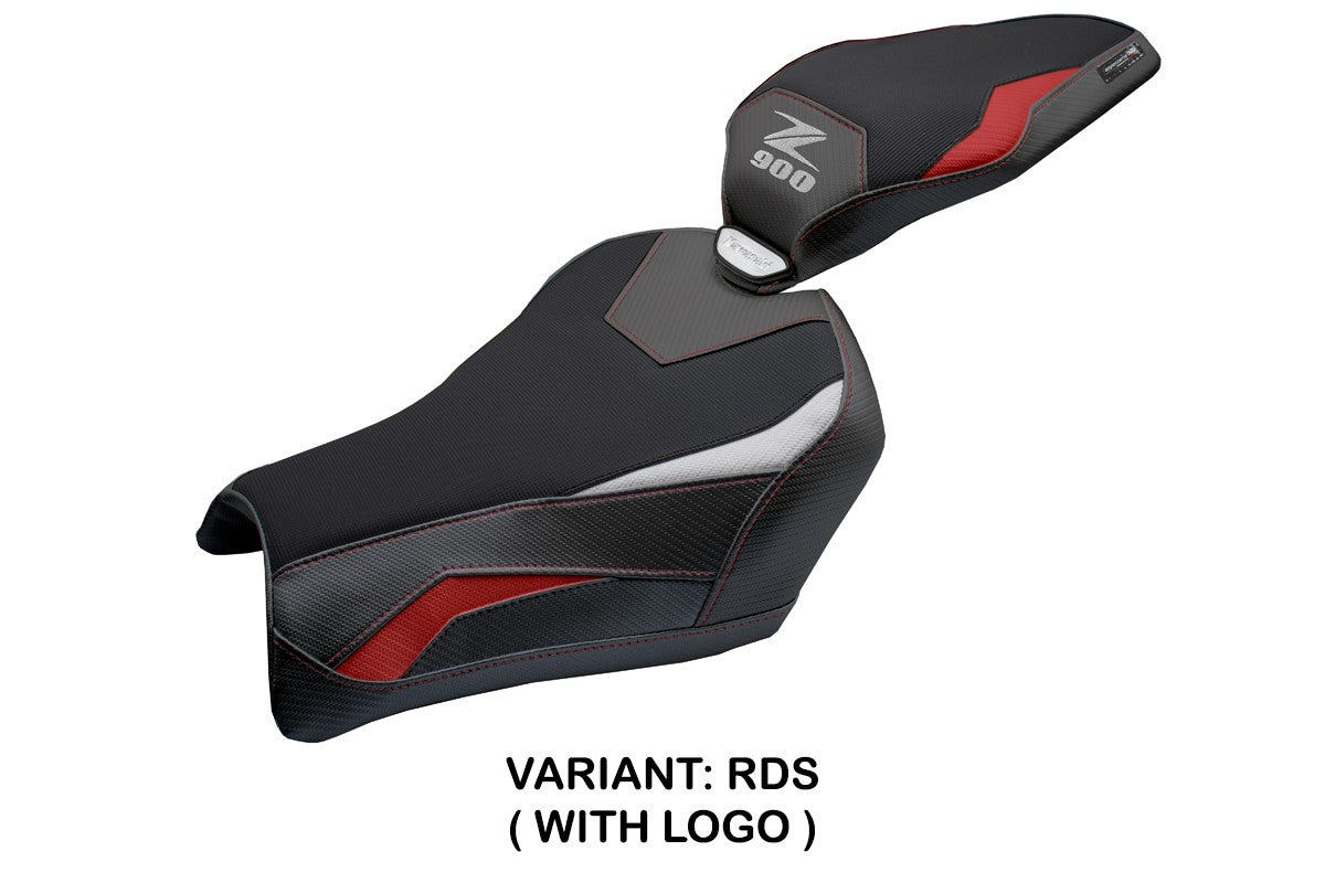 Kawasaki Z900 2025 Seat Cover Tappezzeria Red Silver Black