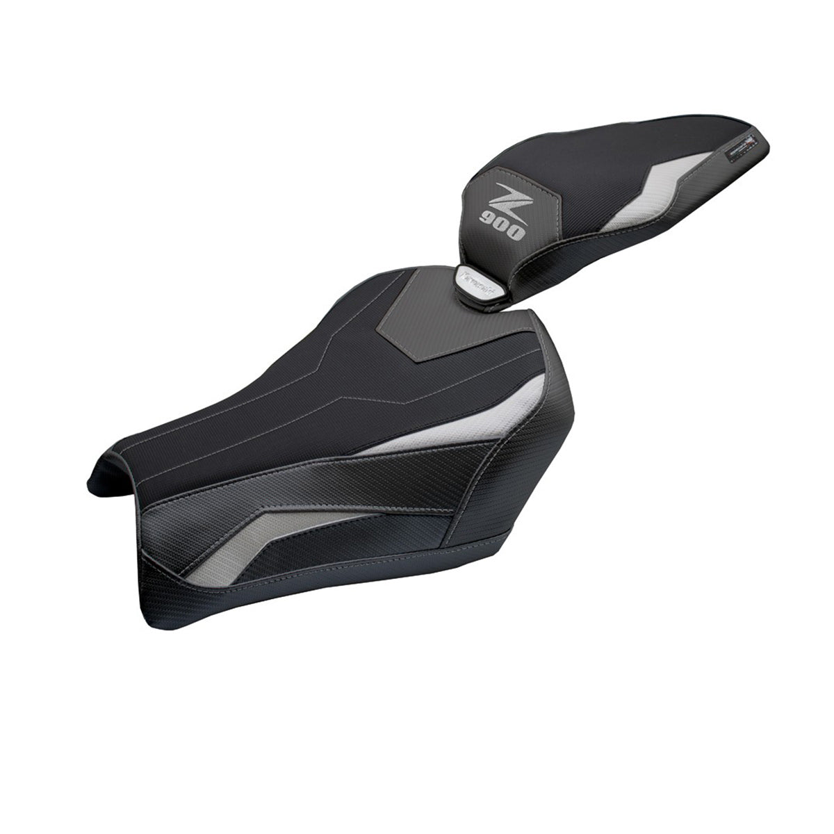 Kawasaki Z900 2025 Seat Cover Tappezzeria Comfort Silver Black