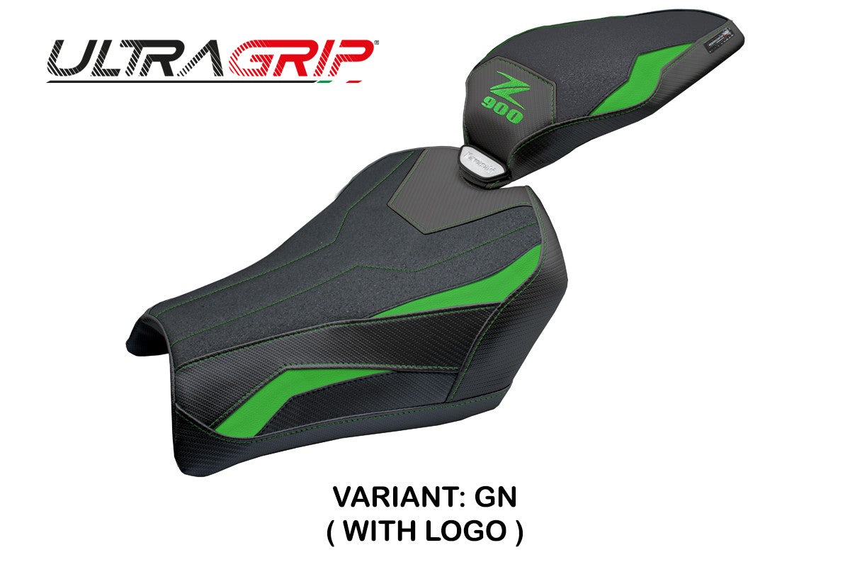 Kawasaki Z900 2025 Seat Cover Tappezzeria Ultragrip Green Black