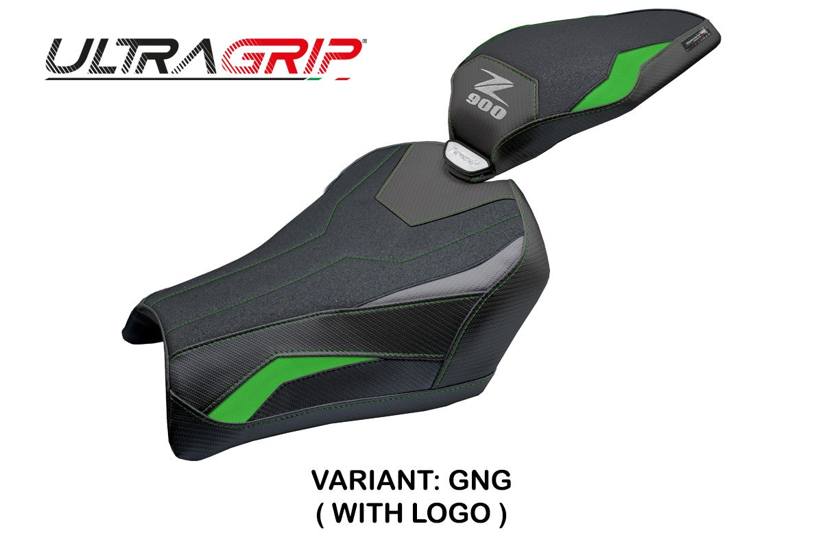 Kawasaki Z900 2025 Seat Cover Tappezzeria Ultragrip Green Grey Black