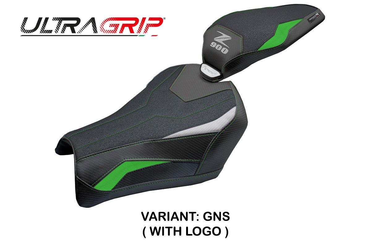 Kawasaki Z900 2025 Seat Cover Tappezzeria Ultragrip Green Silver Black