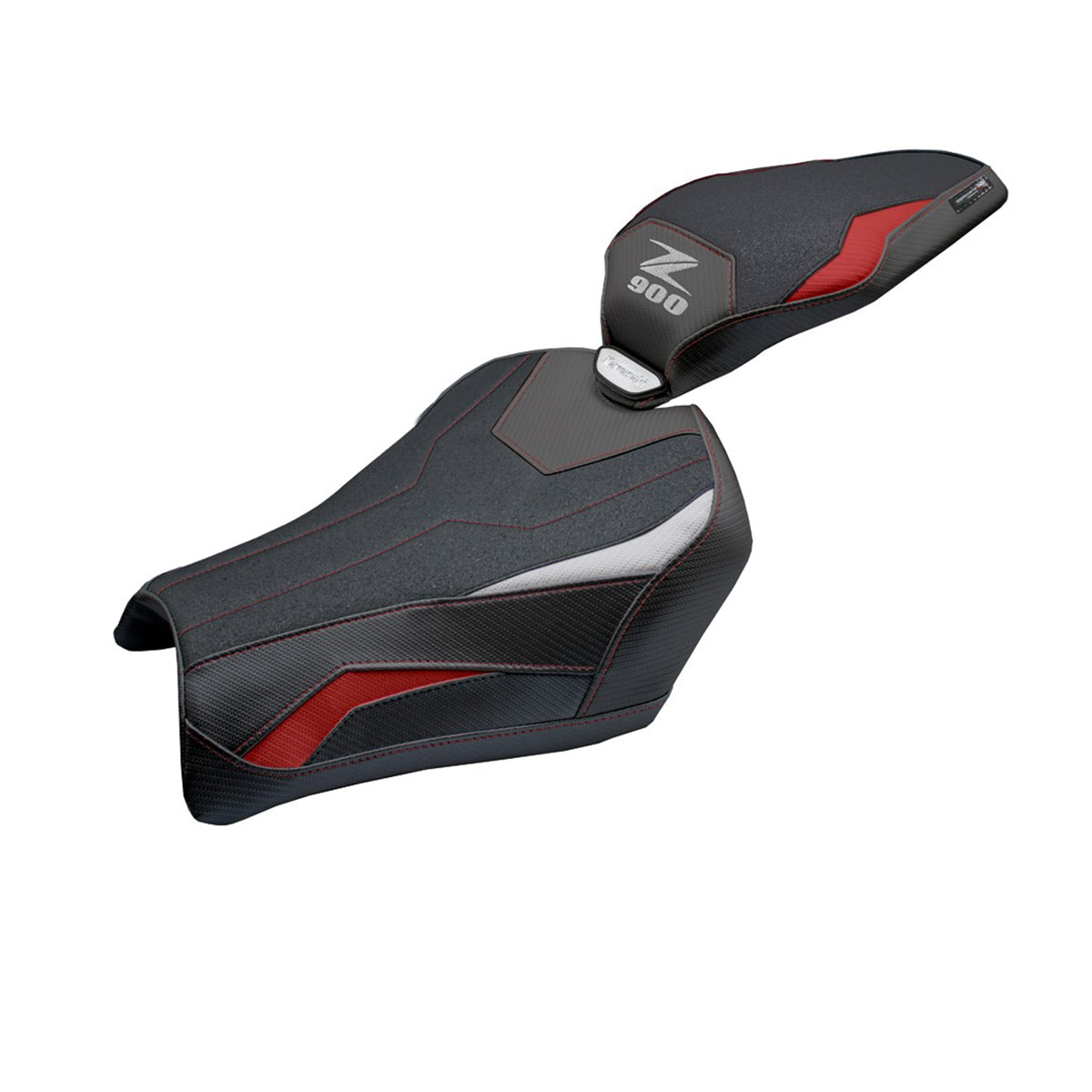 Kawasaki Z900 2025 Seat Cover Tappezzeria Ultragrip Red Silver Black