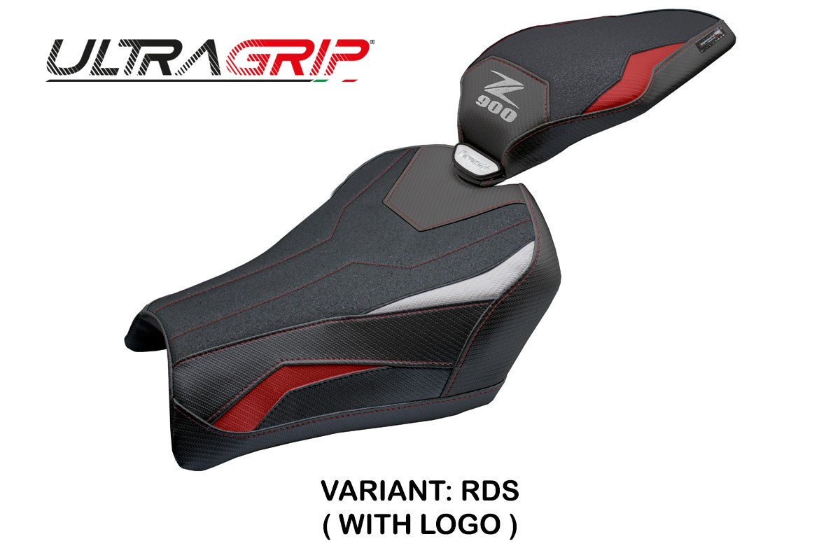 Kawasaki Z900 2025 Seat Cover Tappezzeria Ultragrip Red Silver Black