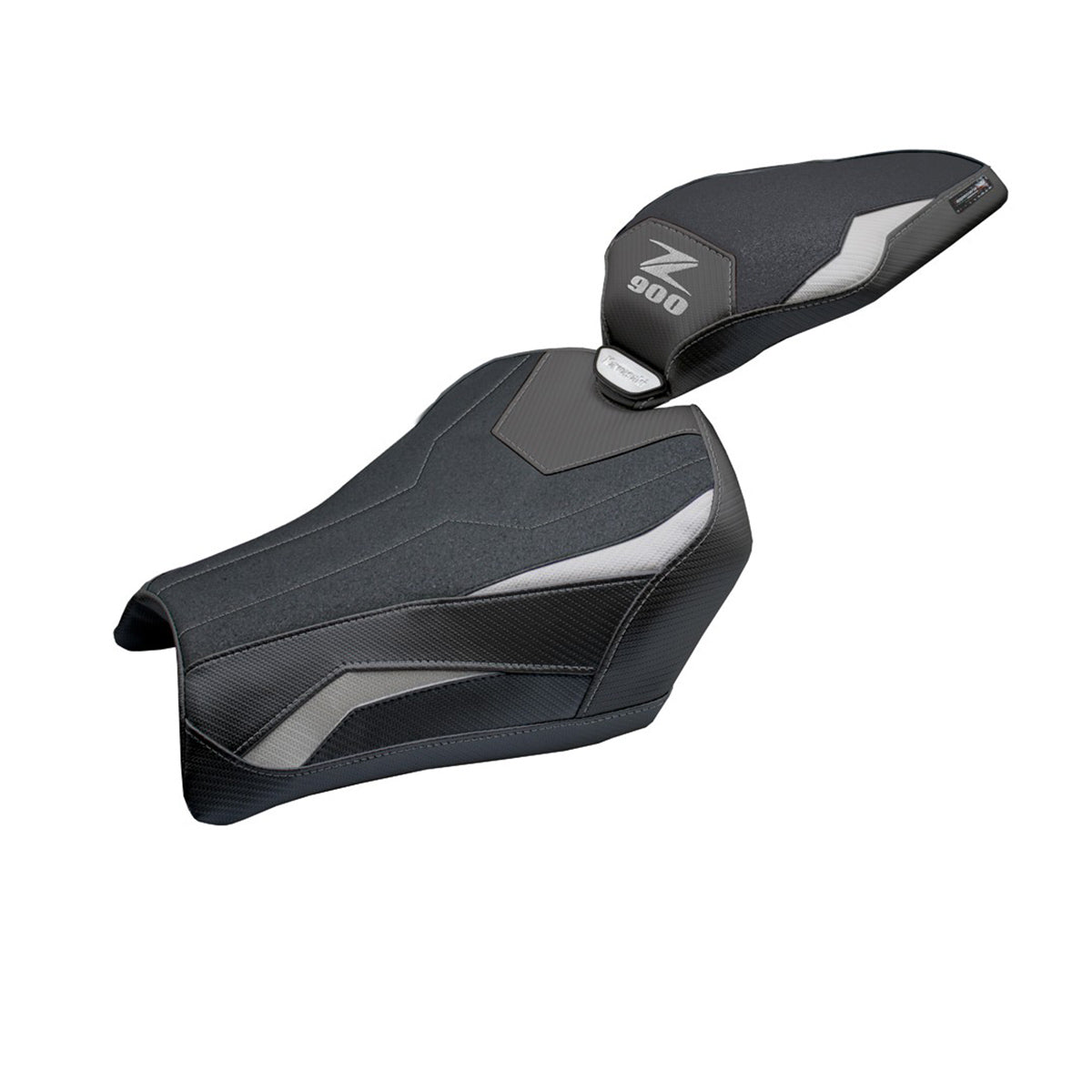 Kawasaki Z900 2025 Seat Cover Tappezzeria Ultragrip Silver Black