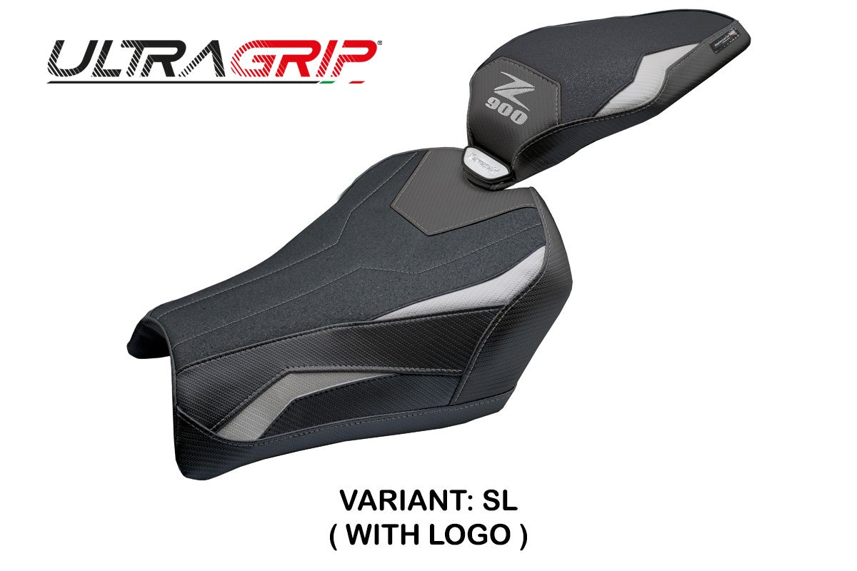 Kawasaki Z900 2025 Seat Cover Tappezzeria Ultragrip Silver Black