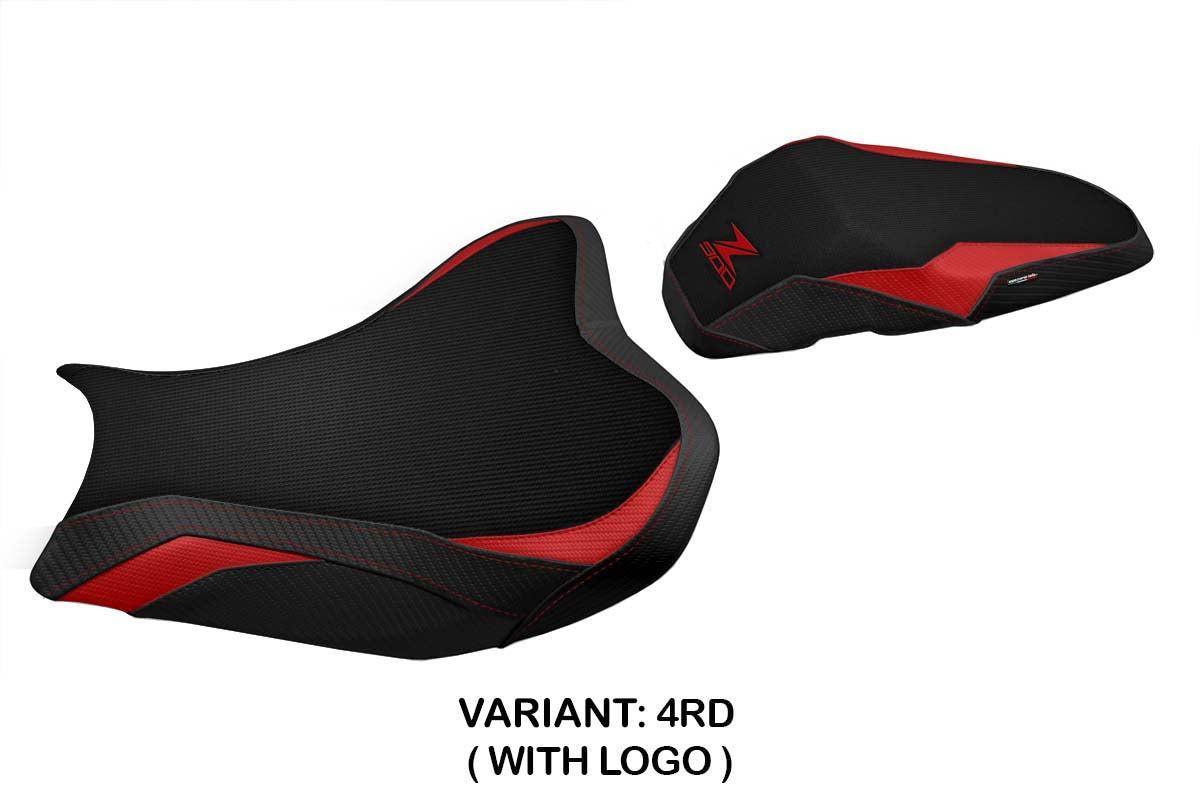 Kawasaki Z900 2017-2024 Seat Cover Tappezzeria Italia in Red and Black