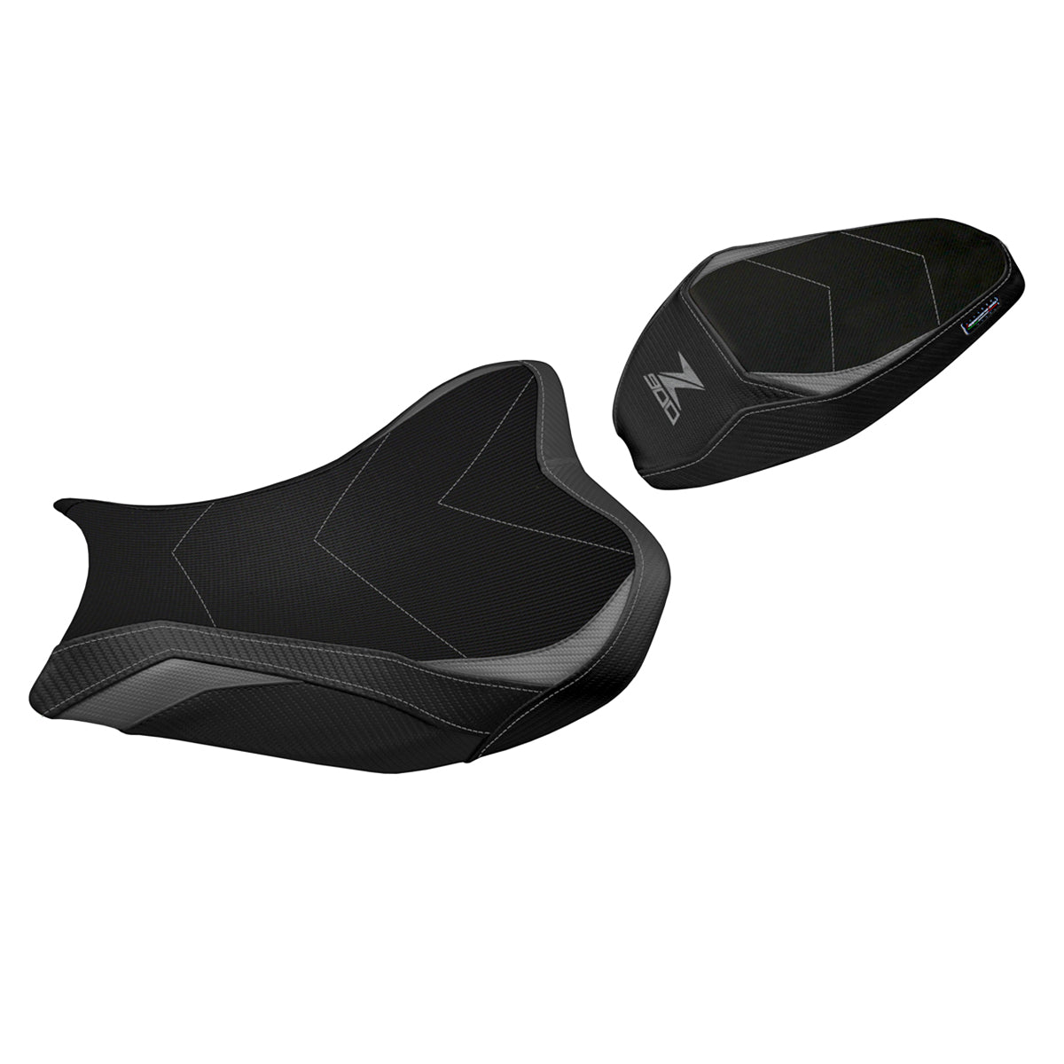 Kawasaki Z900 2017-2024 Seat Cover Tappezzeria Italia Comfort in Grey and Black