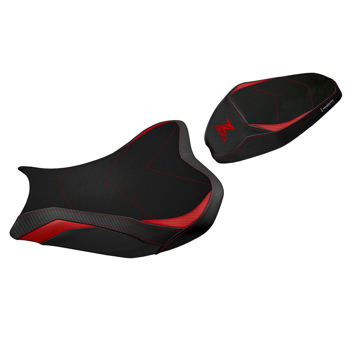 Kawasaki Z900 2017-2024 Seat Cover Tappezzeria Italia Comfort in Red Black