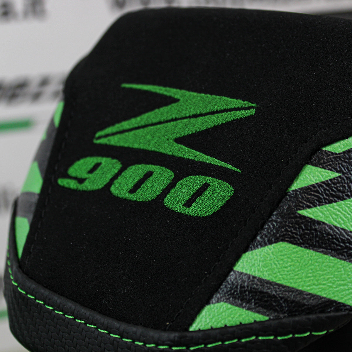 Kawasaki Z900 2017-2024 Seat Cover Tappezzeria Suede Special Edition Black Green