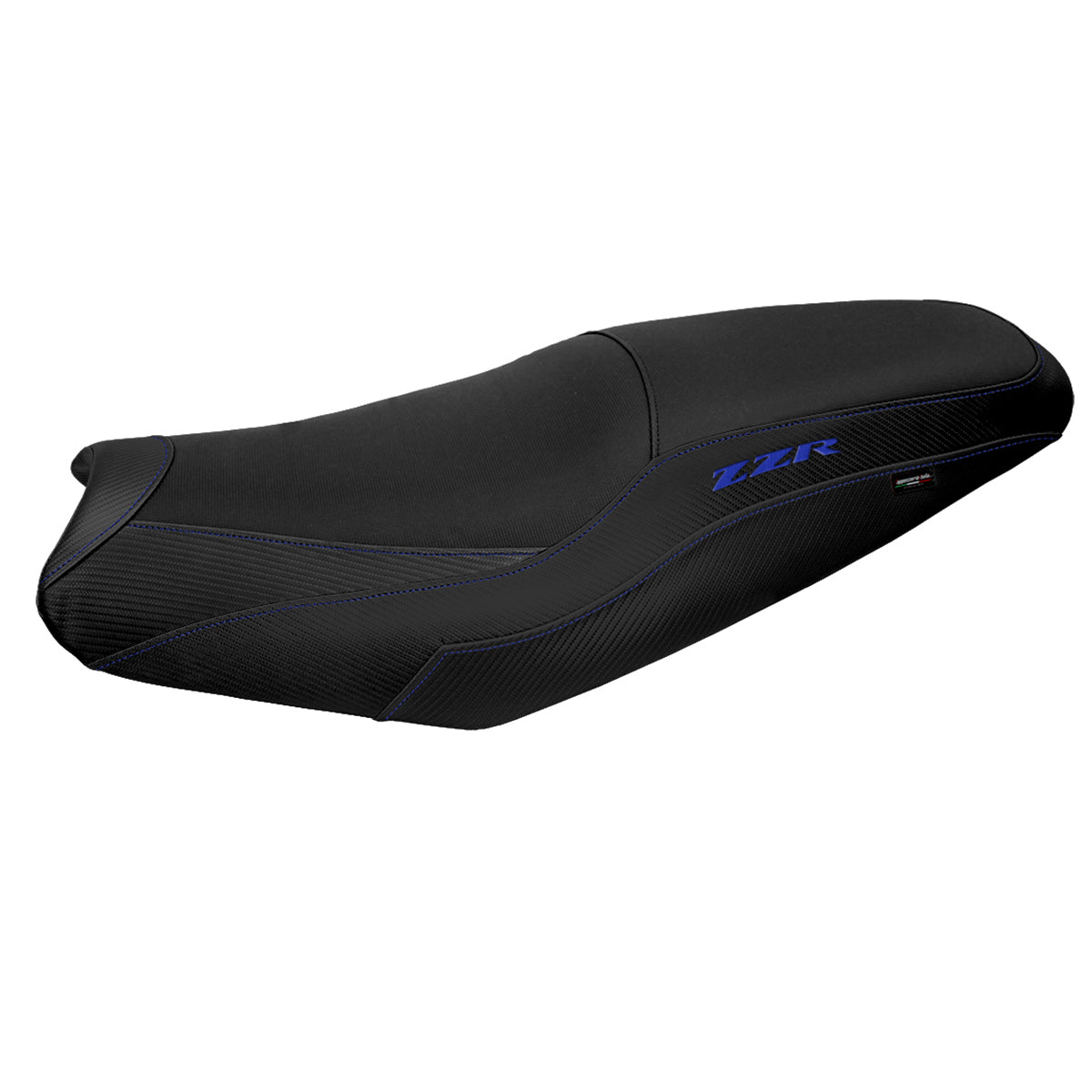 Kawasaki ZX14R ZZR 1400 2006-2023 Seat Cover Tappezzeria Blue Black