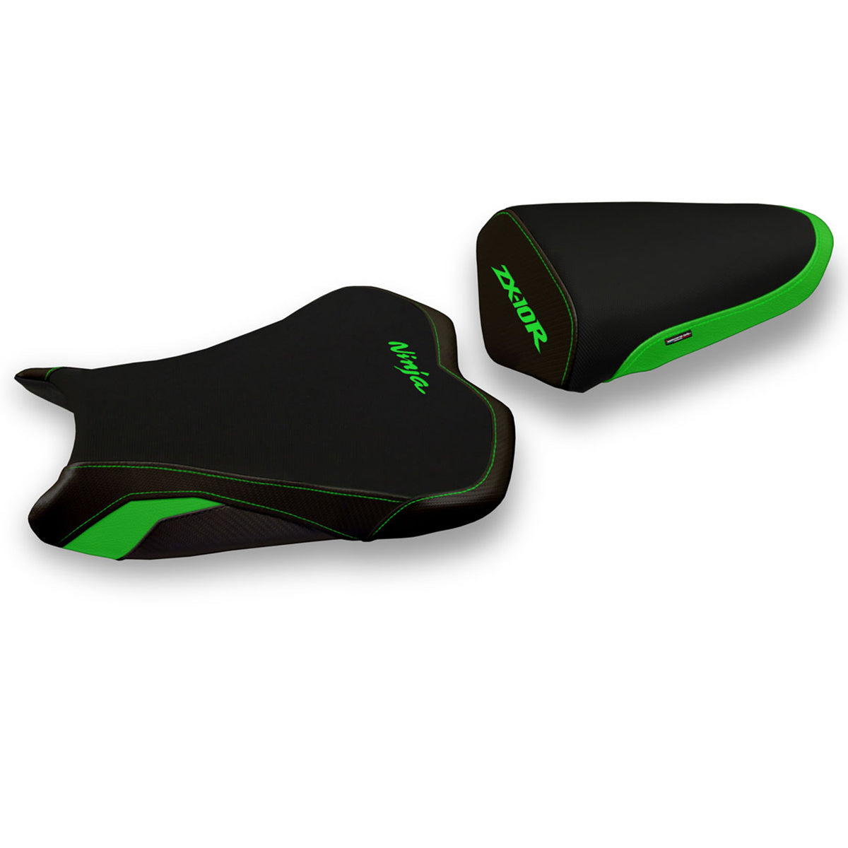 Kawasaki Ninja ZX10R 2008-2010 Seat Cover Tappezzeria Italia Comfort in Green and Black