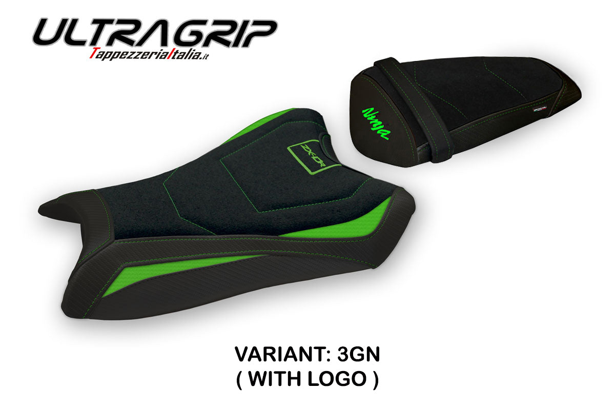 Kawasaki Ninja ZX10R 2011-2015 Seat Cover Tappezzeria Italia Ultragrip in Green