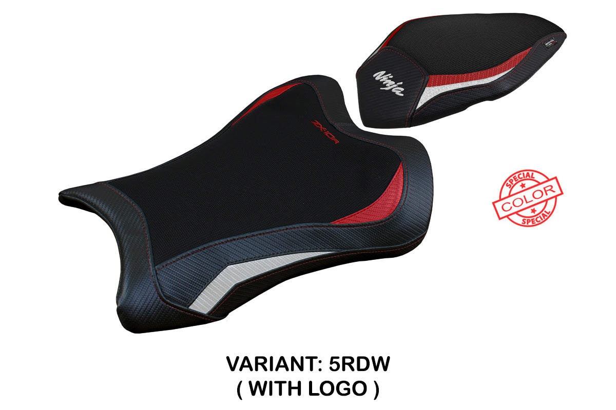 Kawasaki Ninja ZX10R 2021-2025 Seat Cover Tappezzeria Italia Red in White and Black