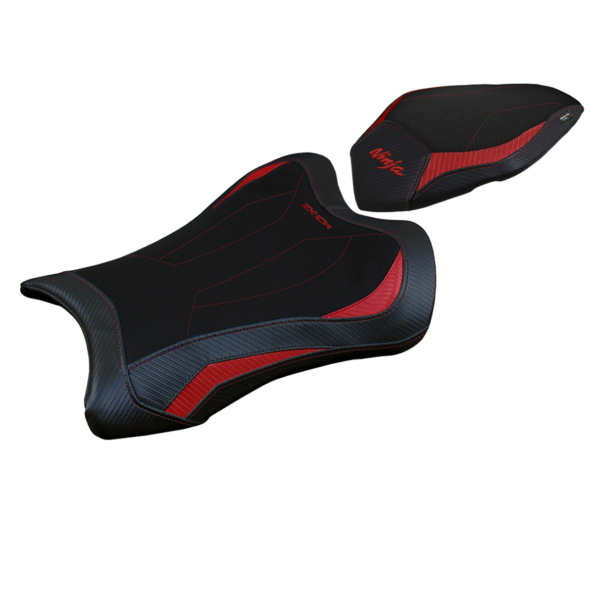 Kawasaki Ninja ZX10R 2021-2025 Seat Cover Tappezzeria Italia Comfort in Red and Black
