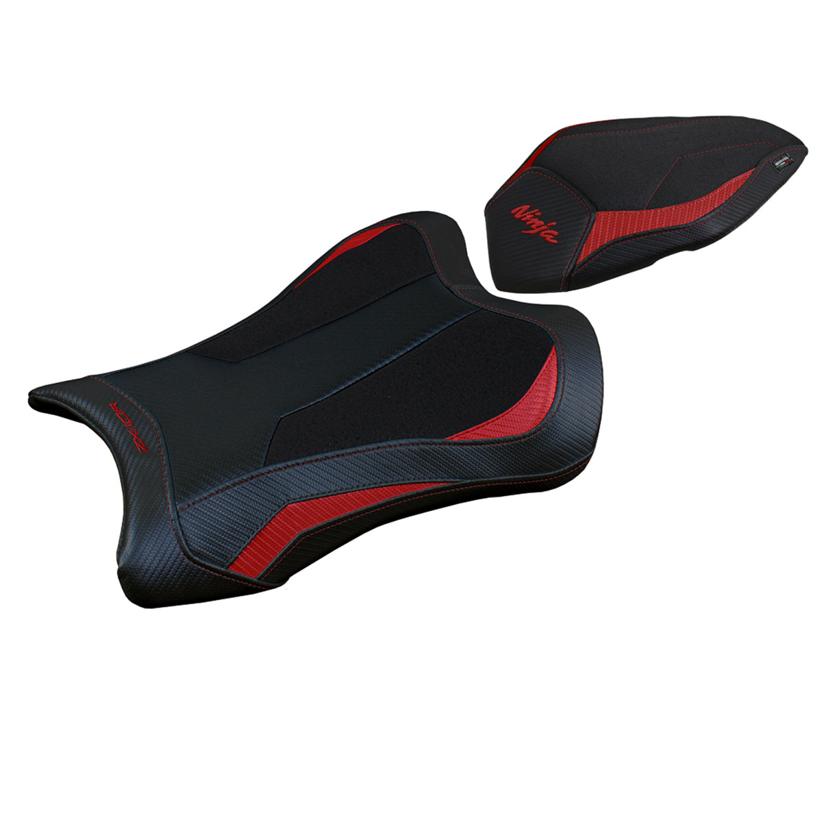Kawasaki Ninja ZX10R 2021-2025 Seat Cover Tappezzeria Italia Ultragrip in Red and Black