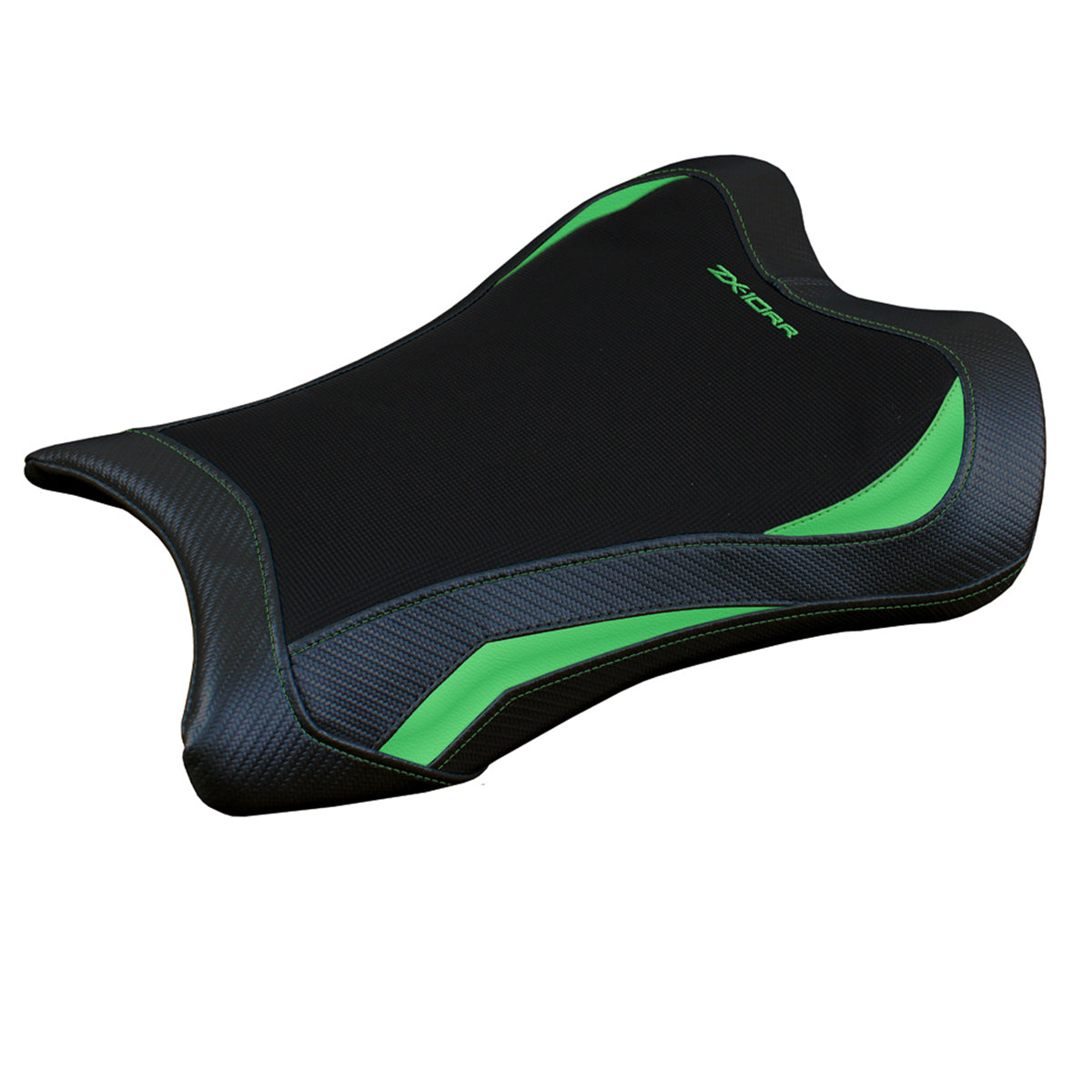 Kawasaki Ninja ZX10RR 2021-2025 Seat Cover Tappezzeria Italia in Green and Black