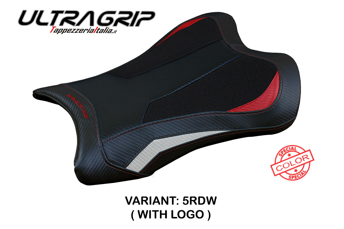 Kawasaki Ninja ZX10RR 2021-2025 Seat Cover Tappezzeria Italia Ultragrip in Red and White