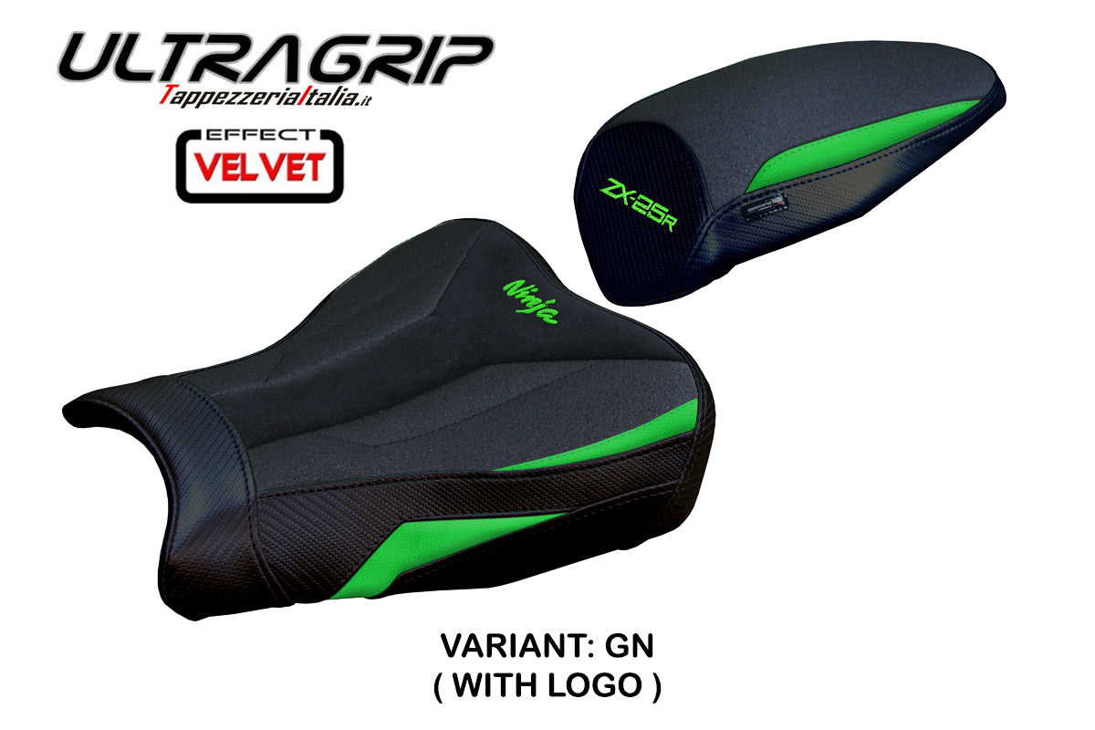 Kawasaki ZX25R 2020-2025 Seat Cover Tappezzeria Italia Ultragrip in Green