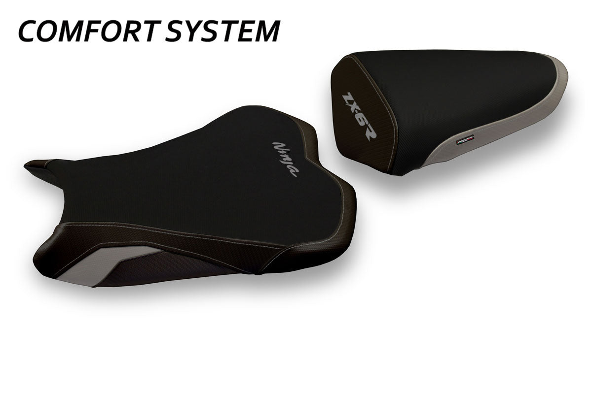 Kawasaki Ninja ZX6R 2013-2018 Seat Cover Tappezzeria Italia Comfort in Grey