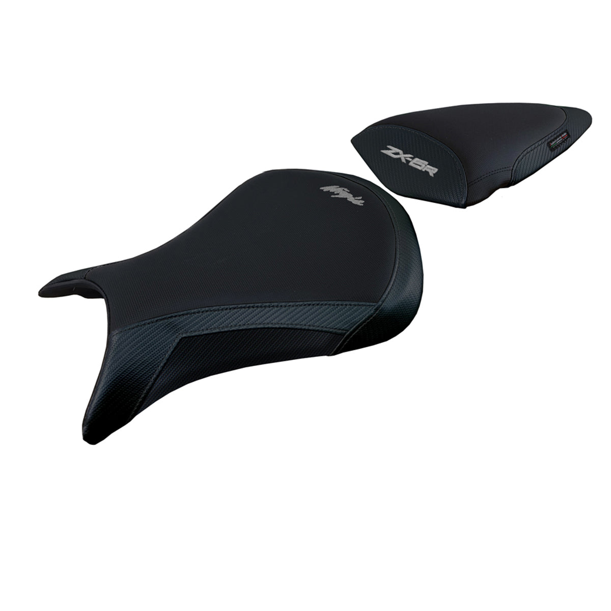 Kawasaki Ninja ZX6R 2007 2008 Seat Cover Tappezzeria Italia Comfort in Green and Black