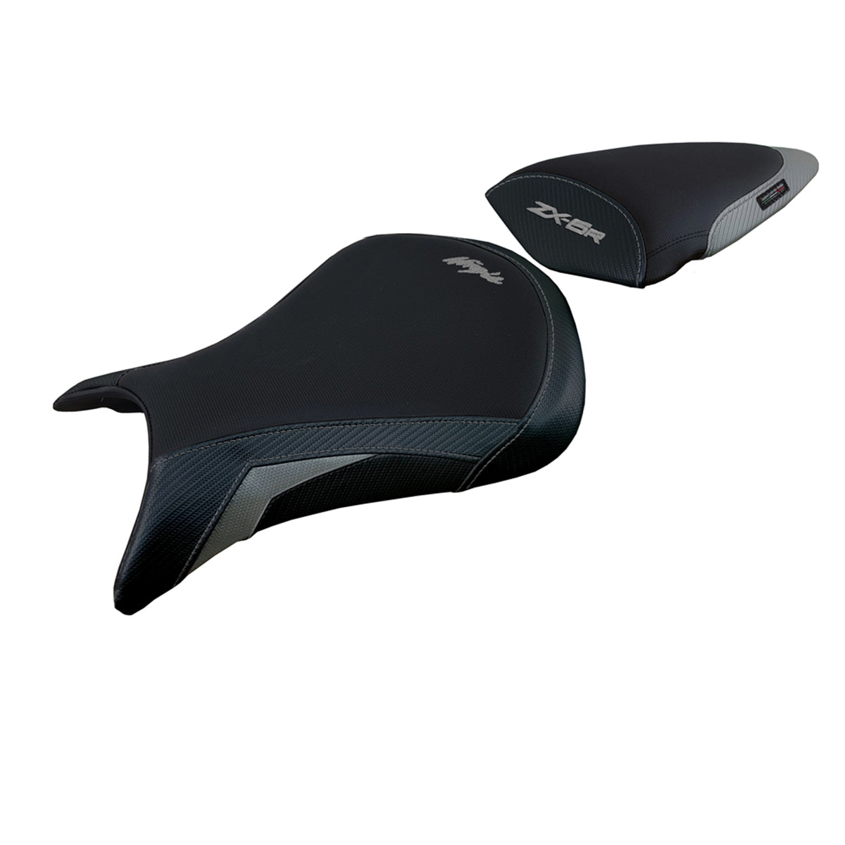 Kawasaki Ninja ZX6R 2005 2006 Seat Cover Tappezzeria Italia in Grey and Black