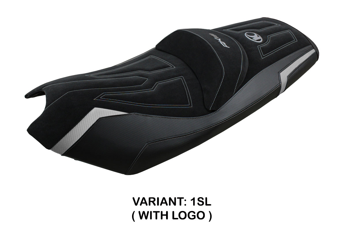 Kymco AK 550 2017-2024 Seat Cover Tappezzeria Italia in Silver and Black