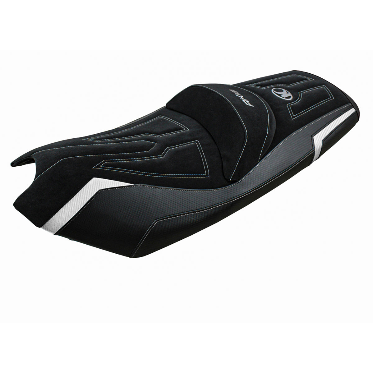 Kymco AK 550 2017-2024 Seat Cover Tappezzeria Italia in White and Black