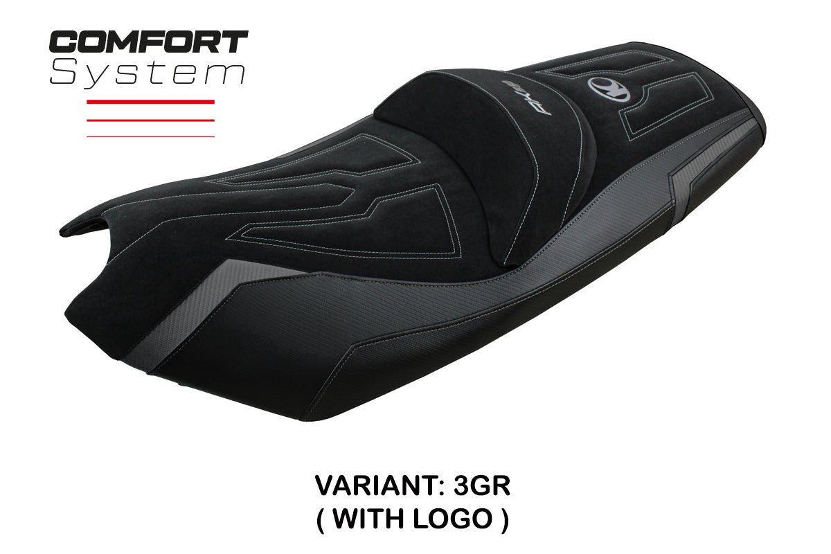 Kymco AK 550 2017-2024 Seat Cover Tappezzeria Italia Comfort in White