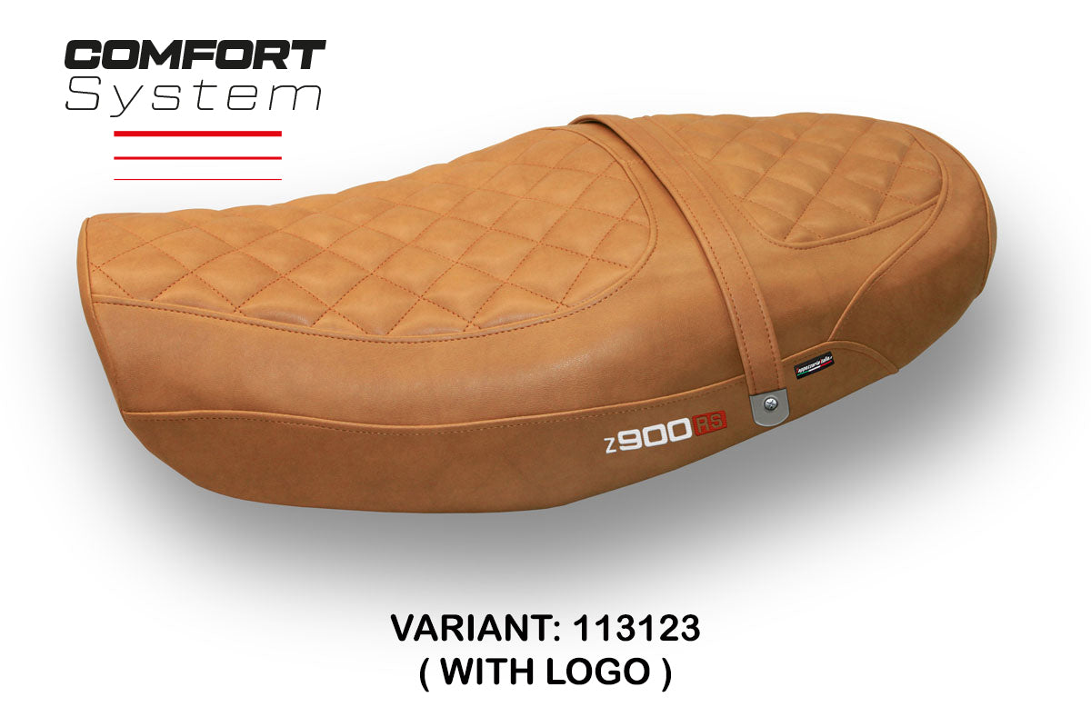 Kawasaki Z900RS 2018-2025 Seat Cover Tappezzeria Comfort Leather Camel