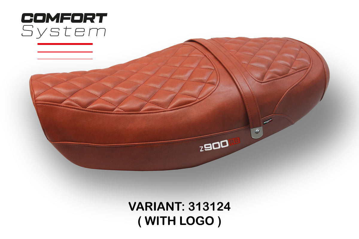 Kawasaki Z900RS 2018-2025 Seat Cover Tappezzeria Comfort Leather Brick
