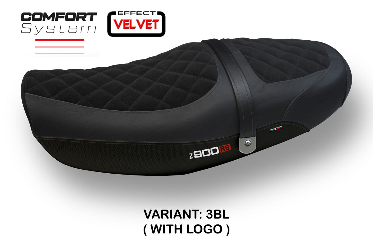 Kawasaki Z900RS 2018-2025 Seat Cover Tappezzeria Velvet Comfort Black