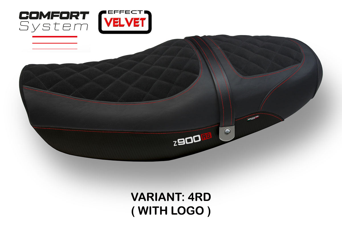 Kawasaki Z900RS 2018-2025 Seat Cover Tappezzeria Velvet Comfort Red