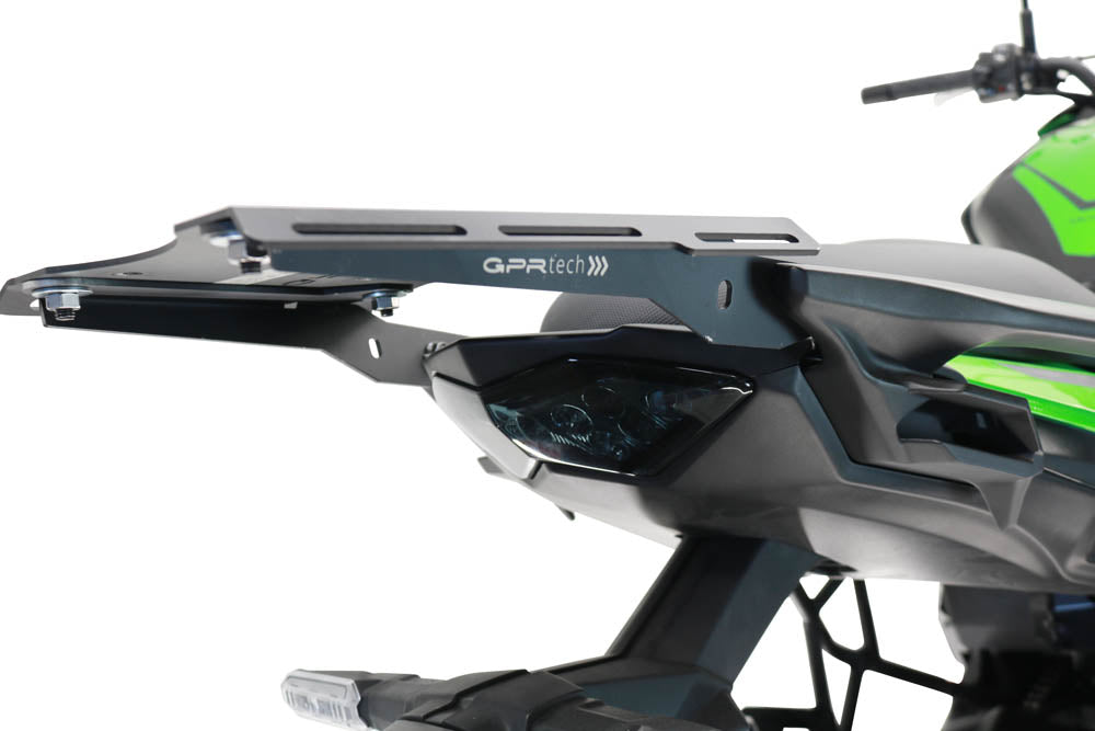 Kawasaki Versys 650 2017-2020 GPR Tech 45L Aluminum Top Case, Silver with Mounting Plate