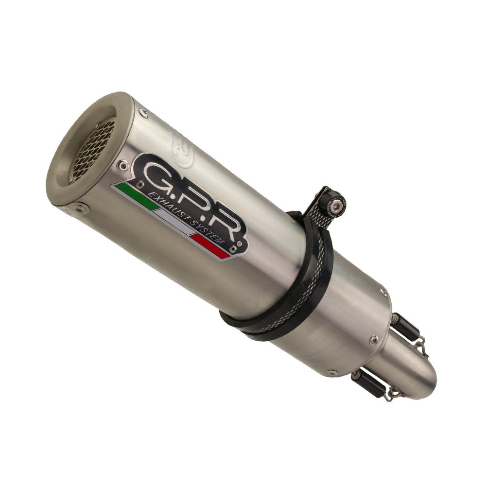 GPR Exhaust System Fantic Motor XMF 125 2021-2023, M3 Inox , Slip-on Exhaust Including Removable DB Killer, Link Pipe and catalyst