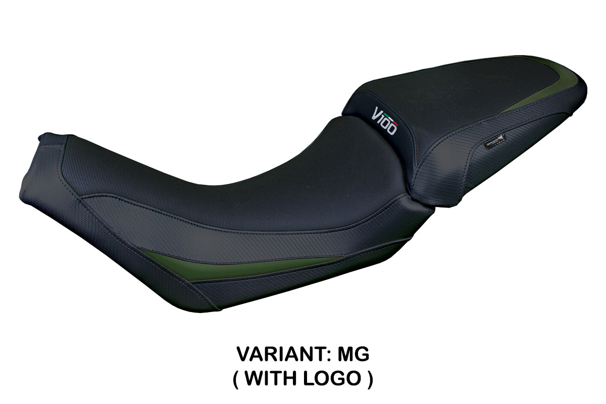 Moto Guzzi V100 Mandello 2022-2025 Seat Cover Tappezzeria Green Black