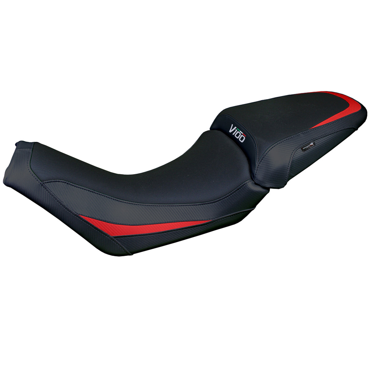 Moto Guzzi V100 Mandello 2022-2025 Seat Cover Tappezzeria Red Black