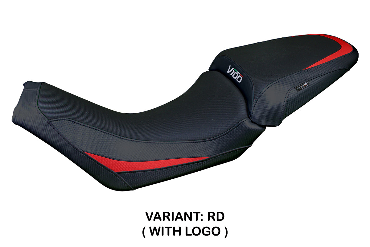 Moto Guzzi V100 Mandello 2022-2025 Seat Cover Tappezzeria Red Black