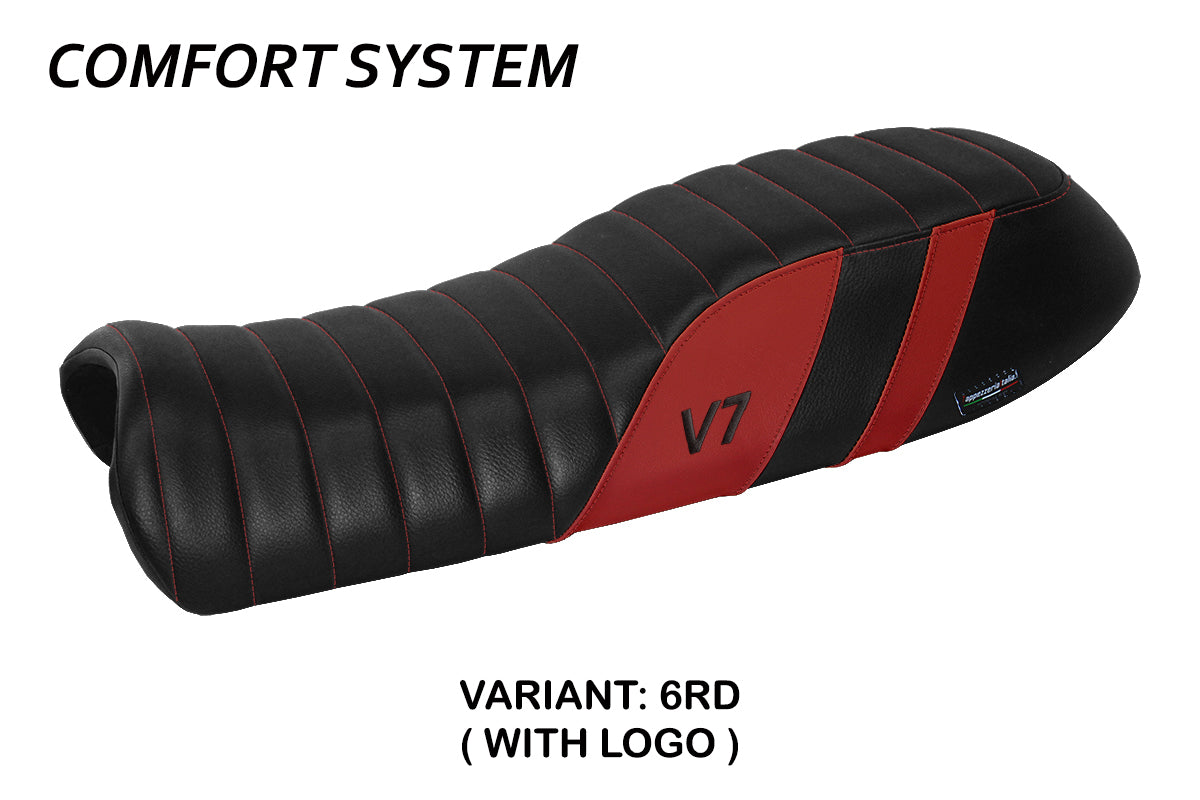 Moto Guzzi V7 2011-2020 Seat Cover Tappezzeria Italia Comfort in Red
