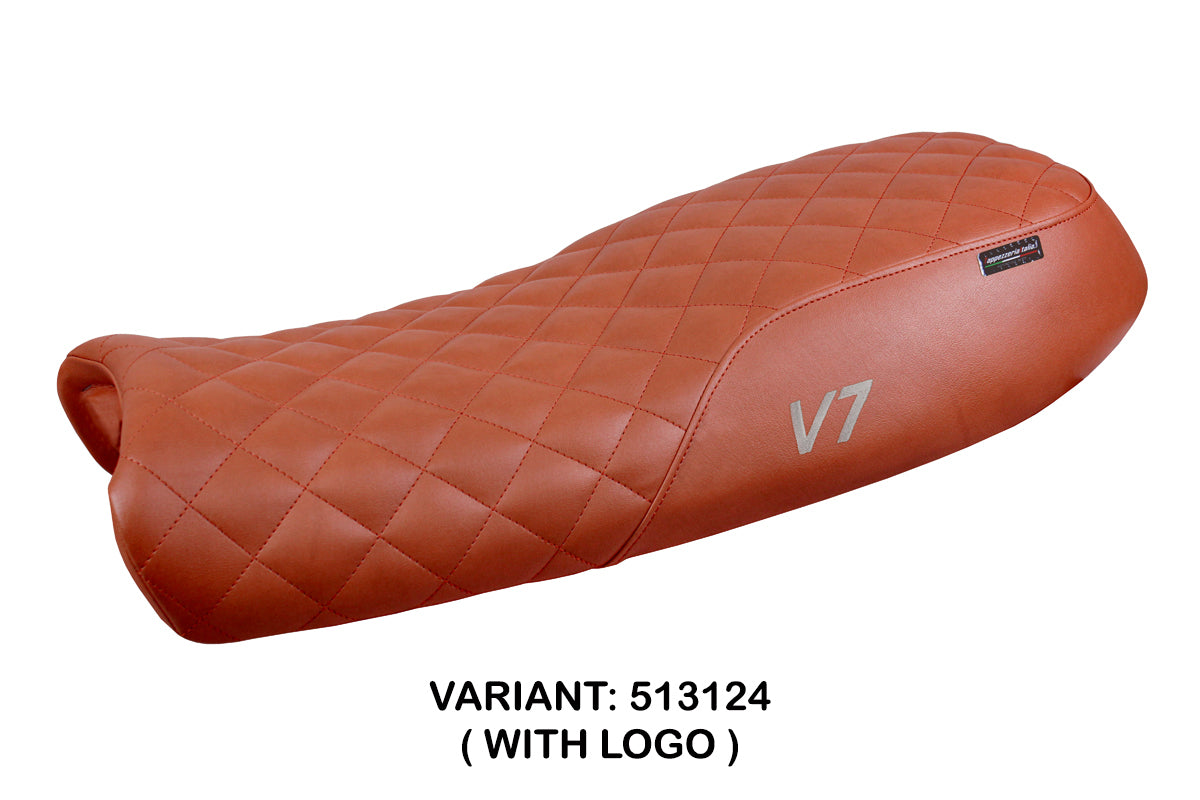 Moto Guzzi V7 2011-2020 Seat Cover Tappezzeria Italia in Dark Brick