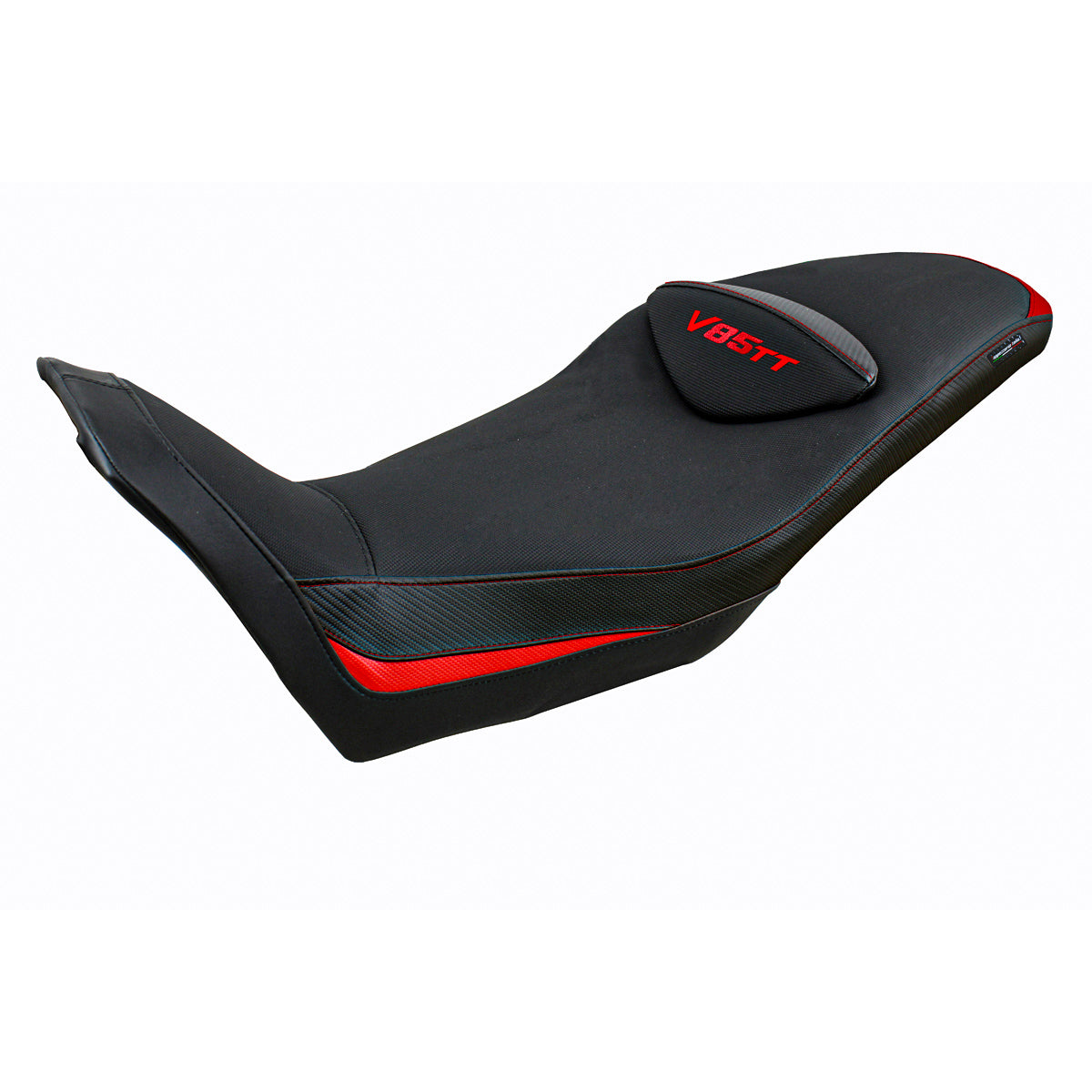Moto Guzzi V85TT 2019-2025 Seat Cover Tappezzeria Italia in Red and Black